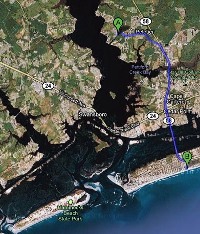 Map to the Beach
