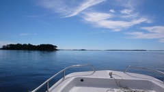 Coming around the island