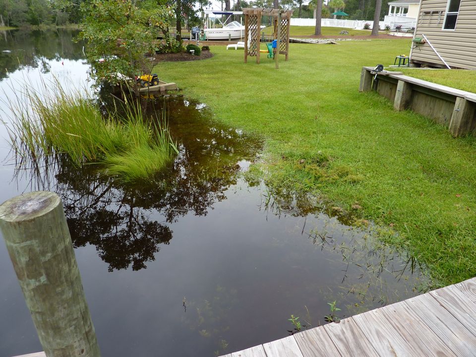 High Water on the Kayak Ramp