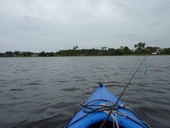 Looking back towards Raymond's Gut