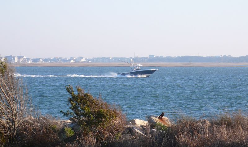 Running down Bogue Sound at MHC