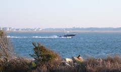 Running down Bogue Sound at MHC